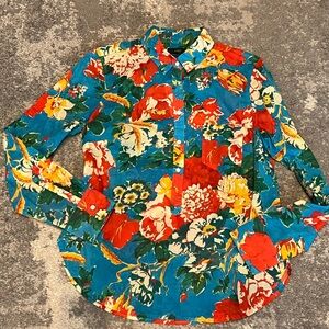 J. Crew Multicolor Floral Shirt